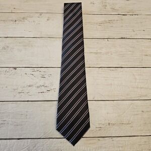 Adulove Tie Mens Necktie Classic Striped Formal Wedding Business 3.15" Wide